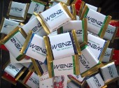 WENZ Banderolen um Ritterschokolade WENZ Banderolen um Ritterschokolade